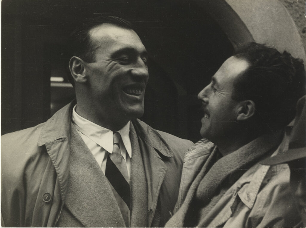 goretto fiore padre di orlando fiore insieme a primo carnera